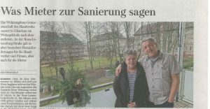Freie Presse 17.01.2026 – Was Mieter zur Sanierung sagen